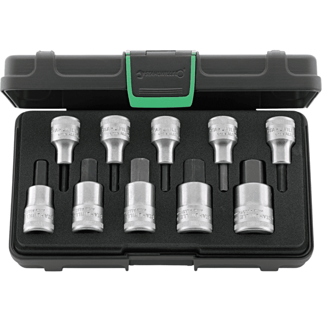 Stahlwille 96031508 - Juego de llaves de vaso para destornillador 1/2" 10 piezas - Ferrotecnia