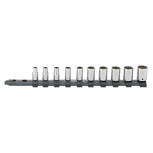 Stahlwille 96051010 - Juego de llaves de vaso 1/4" con carril 10 uds. - Ferrotecnia