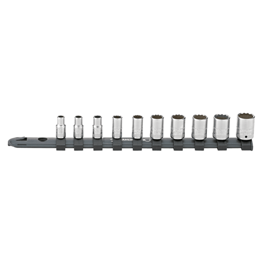 Stahlwille 96051010 - Juego de llaves de vaso 1/4" con carril 10 uds. - Ferrotecnia