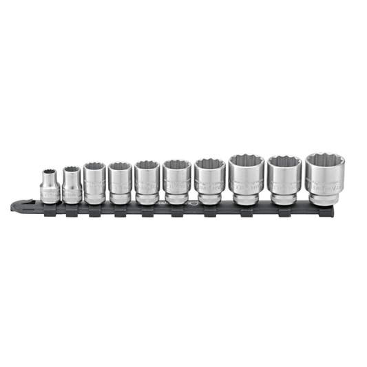 Stahlwille 96052010 - Juego de llaves de vaso 3/8" con carril 10 piezas - Ferrotecnia