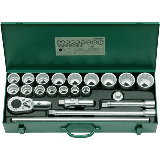 Stahlwille 96054103 - Juego de llaves de vaso 3/4" 22 piezas - Ferrotecnia