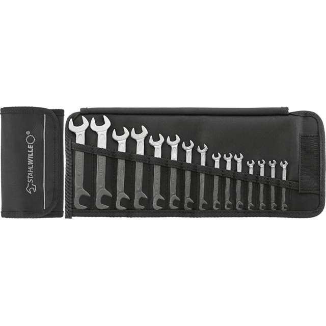 Stahlwille 96400651 - Juego de llaves fijas dobles 3,2 - 14 15 piezas - Ferrotecnia