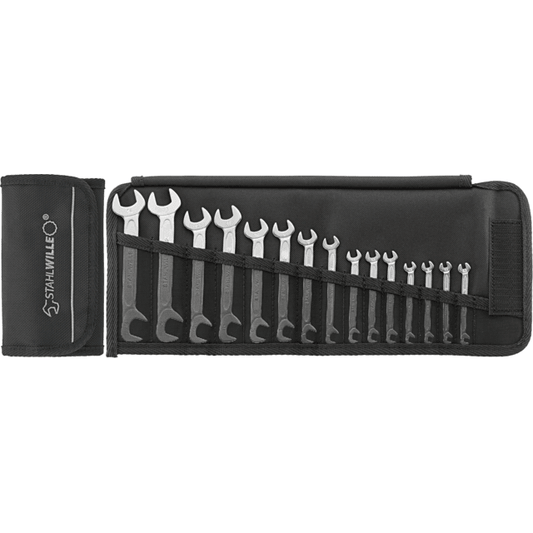 Stahlwille 96400651 - Juego de llaves fijas dobles 3,2 - 14 15 piezas - Ferrotecnia