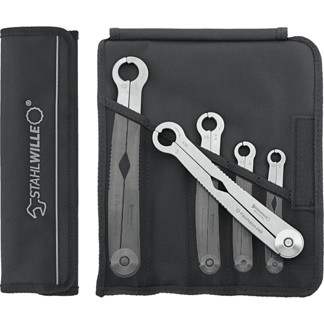 Stahlwille 96411005 - Ratchet Wrench Set 10-19, 5 Pieces