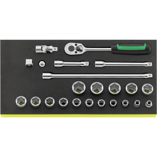 Stahlwille 96830218 - Juego de llaves de vaso 3/8" TCS 23 piezas - Ferrotecnia