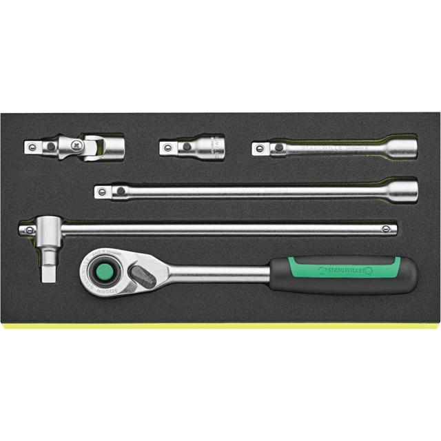 Stahlwille 96830362 - Juego de herramientas de accionamiento QuickRelease 1/2" TCS 6 piezas - Ferrotecnia
