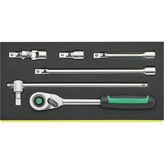 Stahlwille 96830362 - Juego de herramientas de accionamiento QuickRelease 1/2" TCS 6 piezas - Ferrotecnia
