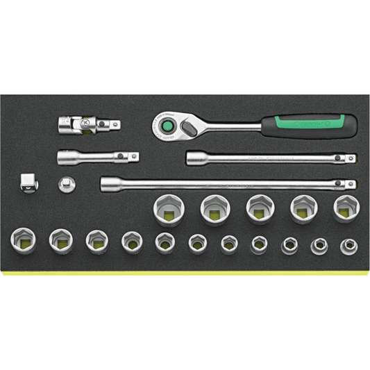 Stahlwille 96830370 - Juego de llaves de vaso QuickRelease 3/8" TCS 23 piezas - Ferrotecnia