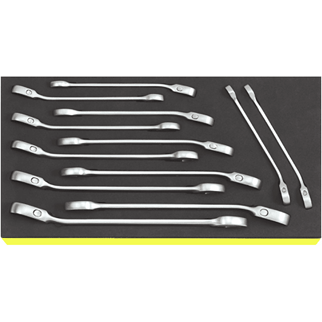 Stahlwille 96830649 - Juego de llaves combinadas con trinquete TCS 8 - 19 12 piezas - Ferrotecnia
