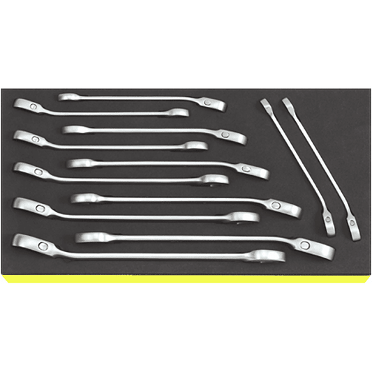 Stahlwille 96830649 - Juego de llaves combinadas con trinquete TCS 8 - 19 12 piezas - Ferrotecnia
