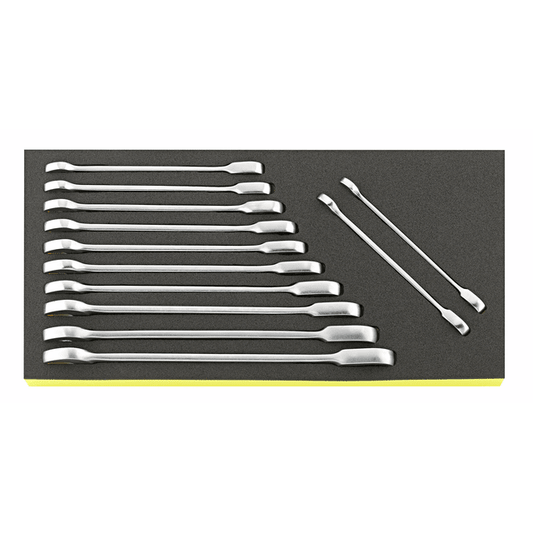 Stahlwille 96830651 - Juego de llaves combinadas con trinquete TCS 8 - 19 12 piezas - Ferrotecnia