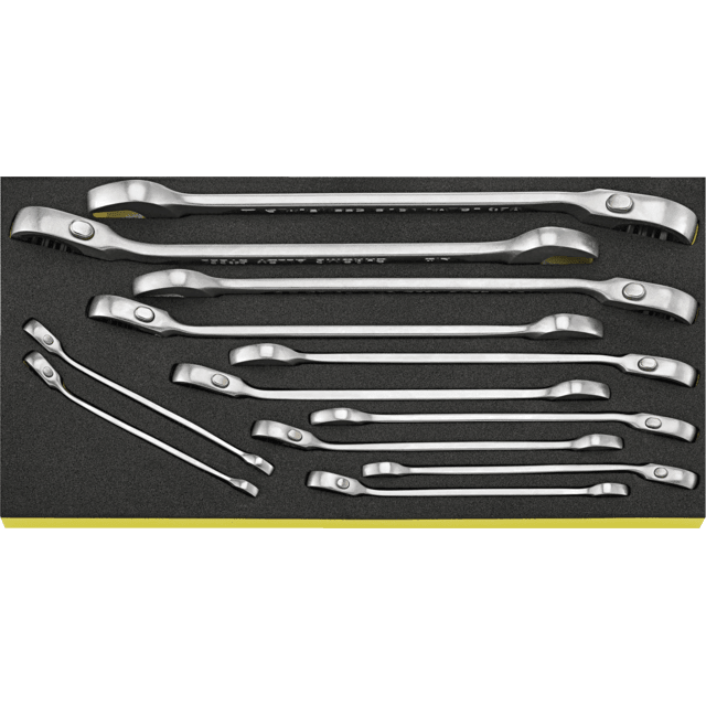 Stahlwille 96830654 - Juego de llaves combinadas de trinquete TCS 12 piezas - Ferrotecnia