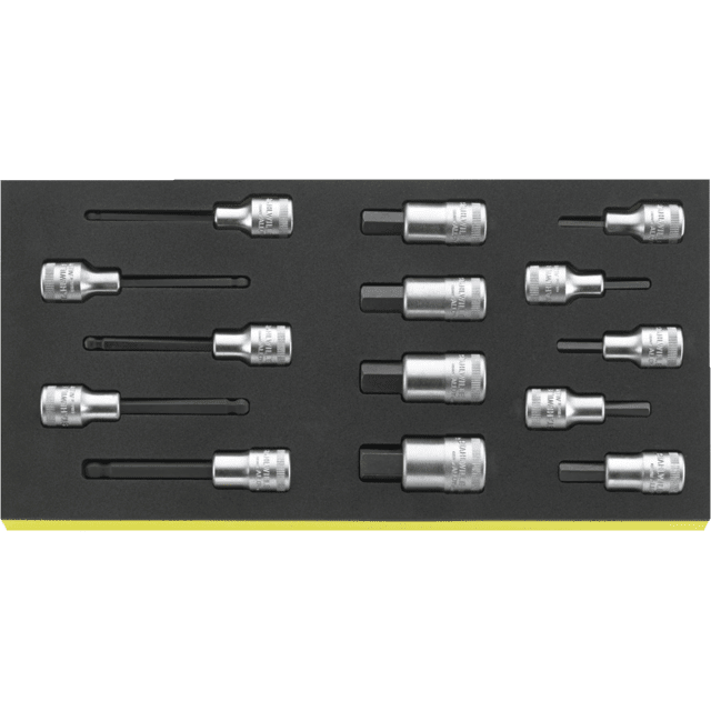 Stahlwille 96830877 - Juego de llaves de vaso para destornillador 1/2" TCS 14tlg - Ferrotecnia