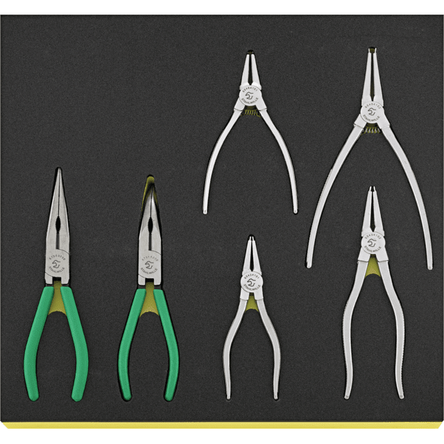 Stahlwille 96832100 - Juego de alicates para circlips TCS 6 piezas - Ferrotecnia