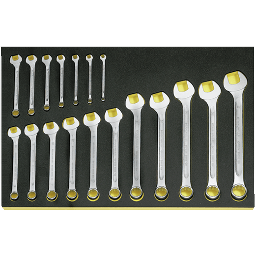 Stahlwille 96838183 - TCS 6-24 Combination Wrench Set, 18 Pieces
