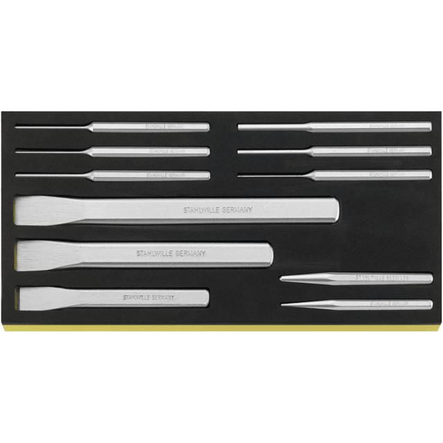 Stahlwille 96838754 - Juego de cinceles y punzones 11 piezas - Ferrotecnia
