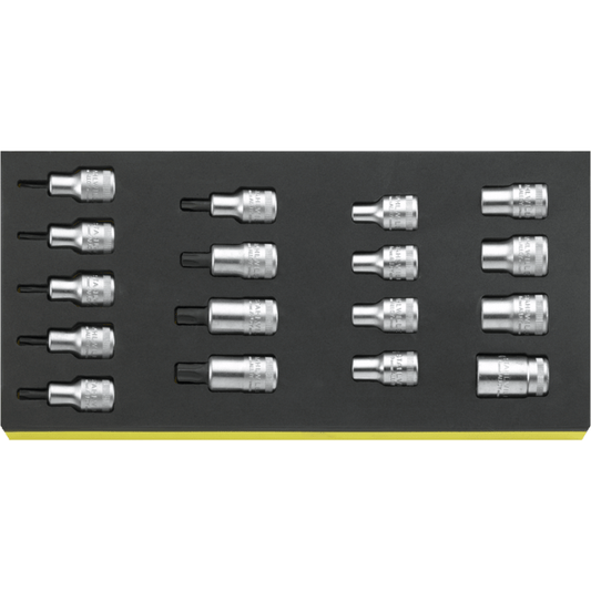 Stahlwille 96838763 - TCS 17-Piece 1/2" Screwdriver Socket Set
