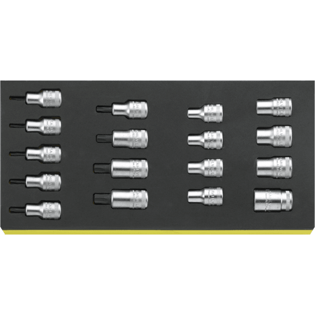 Stahlwille 96838763 - Juego de llaves de vaso para destornillador 1/2" TCS 17 piezas - Ferrotecnia