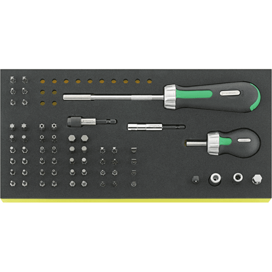 Stahlwille 96838773 - Juego de destornilladores de carraca TCS 60 piezas - Ferrotecnia