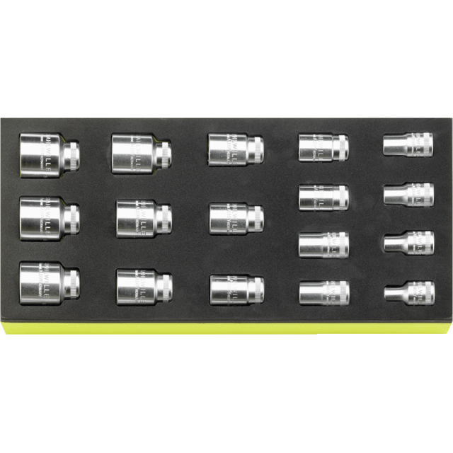 Stahlwille 96838780 - TCS 1/2" 17 Piece Socket Set