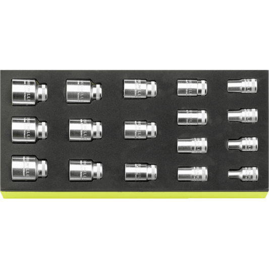 Stahlwille 96838780 - Juego de llaves de vaso 1/2" TCS 17 piezas - Ferrotecnia