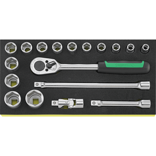 Stahlwille 96838781 - TCS 1/2" 18 Piece Socket Set