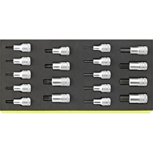 Stahlwille 96838782 - TCS 18-Piece 1/2" Screwdriver Socket Set