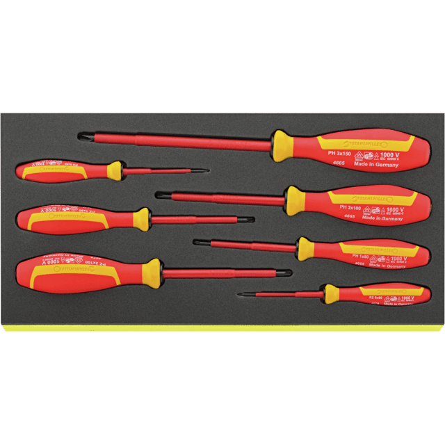 Stahlwille 96838785 - Juego de destornilladores VDE TCS 7 piezas - Ferrotecnia