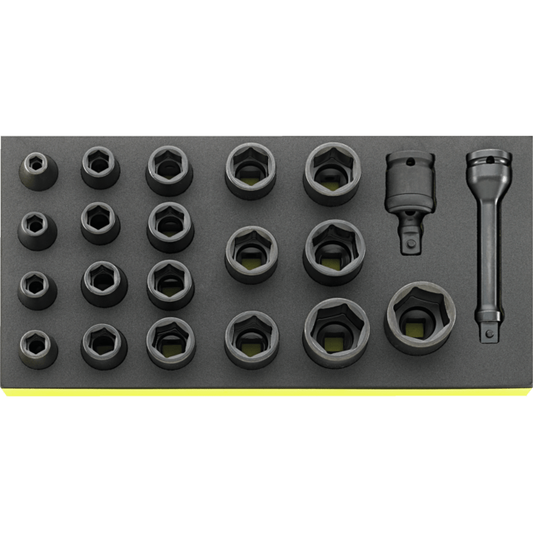 Stahlwille 96838791 - IMPACT 1/2" TCS 21 Piece Socket Set