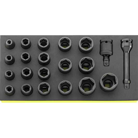 Stahlwille 96838791 - Juego de llaves de vaso IMPACT 1/2" TCS 21 piezas - Ferrotecnia