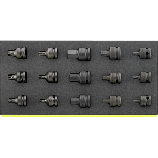 Stahlwille 96838792 - IMPACT 1/2" TCS 15 Piece Socket Set