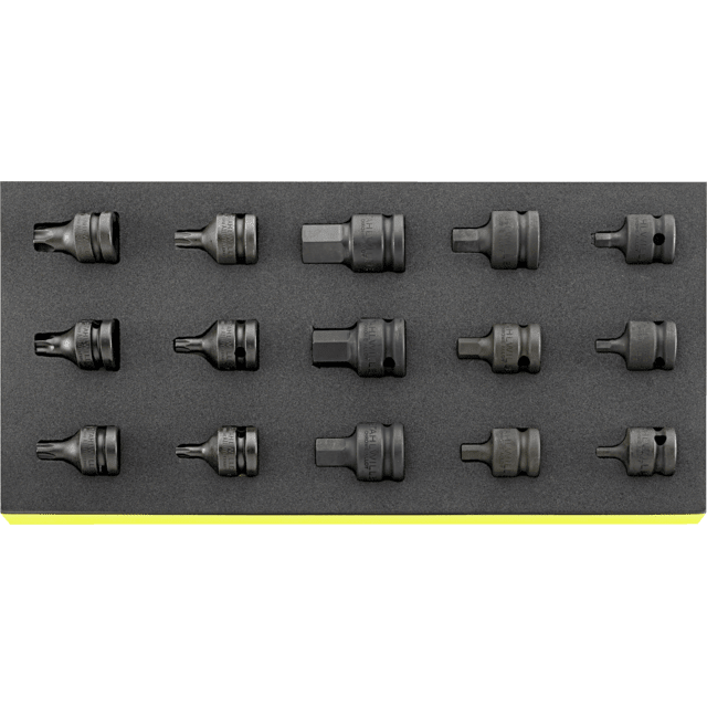 Stahlwille 96838792 - Juego de llaves de vaso IMPACT 1/2" TCS 15 piezas - Ferrotecnia