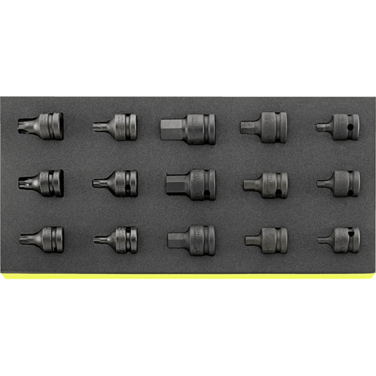 Stahlwille 96838792 - Juego de llaves de vaso IMPACT 1/2" TCS 15 piezas - Ferrotecnia