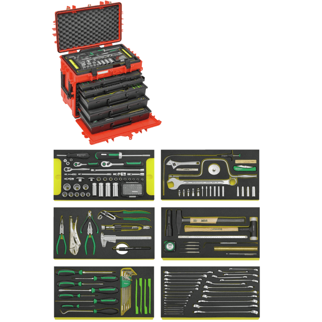 Stahlwille 98814935 - 163-piece line maintenance tool set