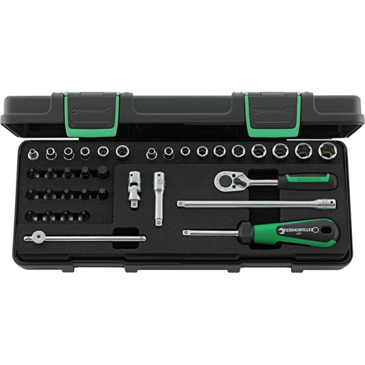 Stahlwille 98819801 - 1/4" 36 Piece Socket Set