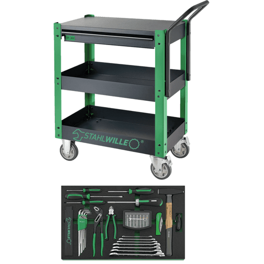 Stahlwille 98830176 - Juego de herramientas + Carro de servicio 37 piezas - Ferrotecnia