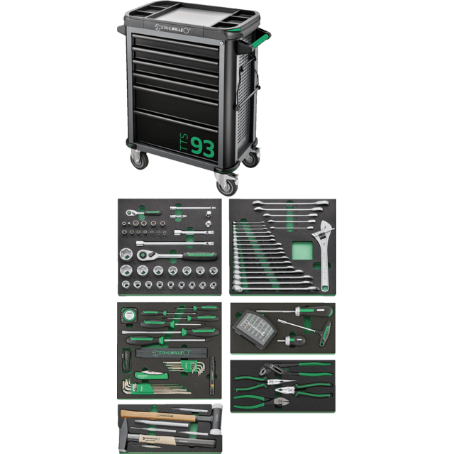 Stahlwille 98830178 - QuickRelease Tool Set + Tool Trolley 157