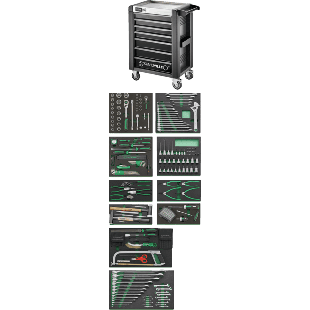 Stahlwille 98830193 - Juego de herramientas QuickRelease + carro portaherramientas 250 - Ferrotecnia