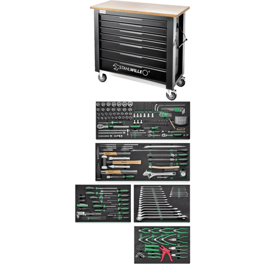 Stahlwille 98830205 - Juego de herramientas QuickRelease + banco de trabajo 238 piezas - Ferrotecnia