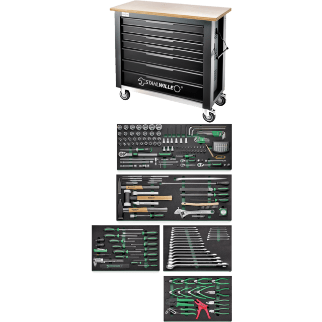 Stahlwille 98830205 - QuickRelease Tool Set + Workbench 238 Pieces