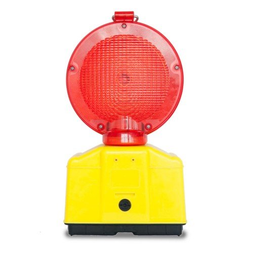 STAK ST088 - Baliza intermitente de construcción roja intermitente a pilas - Ferrotecnia