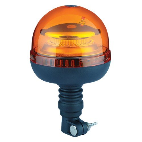 STAK ST381 - Baliza giratoria LED 12/24V con base flexible (DIN) 20W color naranja - Ferrotecnia