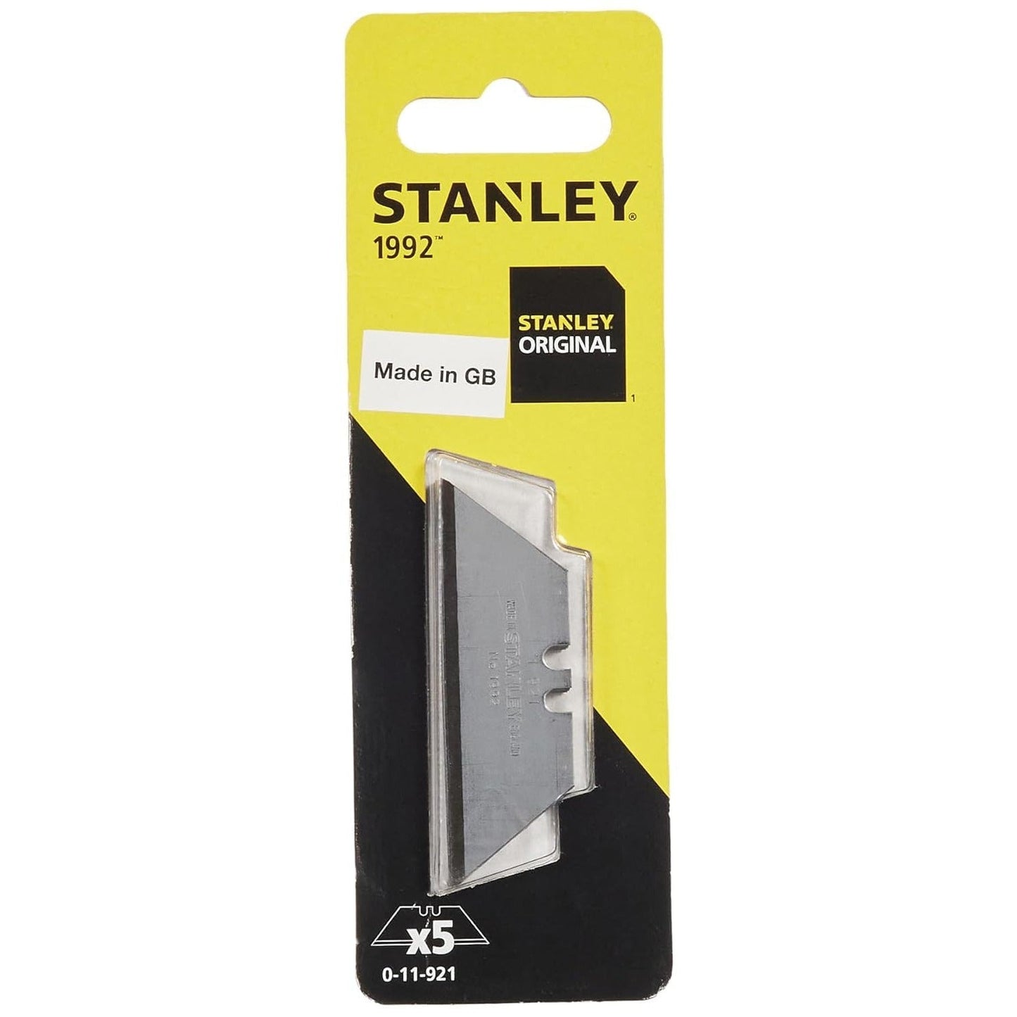 Stanley 0-11-921 - Hojas de cúter trapezoidales 1992, 5 uds - Ferrotecnia