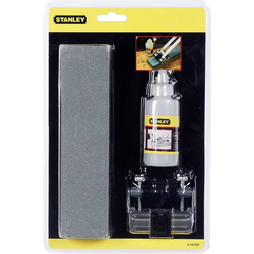 Stanley 0-16-050 - Kit de afilado para formones con guía, piedra y aceite