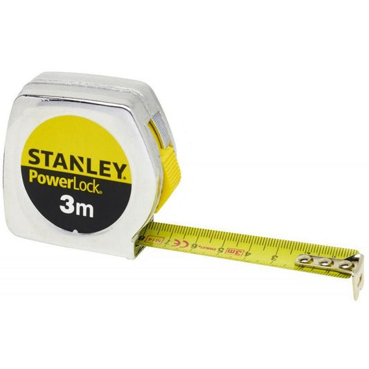 Stanley 0-33-238 - Flexómetro Powerlock cromado 3m x 12,7mm - Ferrotecnia