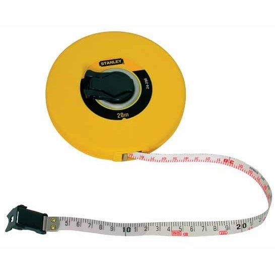 Stanley 0-34-296 - Cinta métrica arrollable (fibra de vidrio, 20 m) - Ferrotecnia