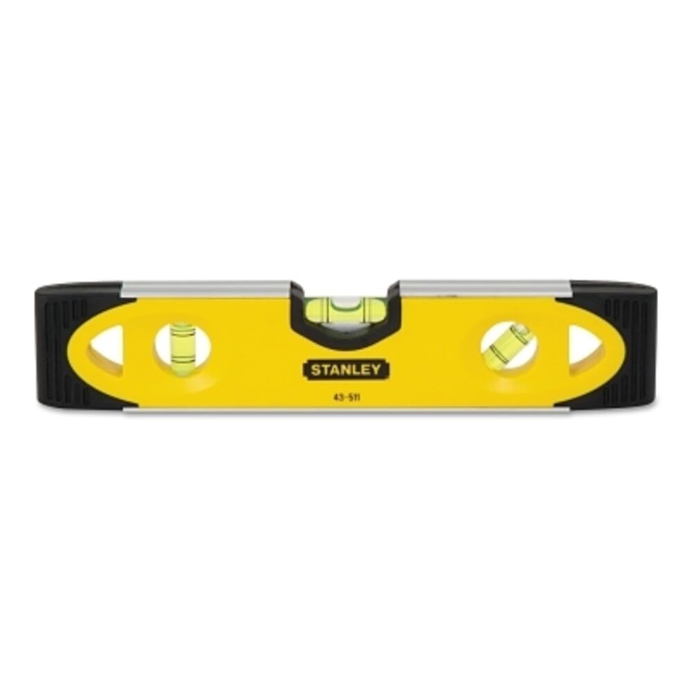Stanley 0-43-511 - Nivel torpedo magnético de 230 mm con 3 burbujas