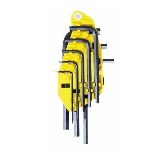 Stanley 0-69-252 - Juego de 8 llaves Allen en pulgadas 1/16"-1/4" con soporte - Ferrotecnia