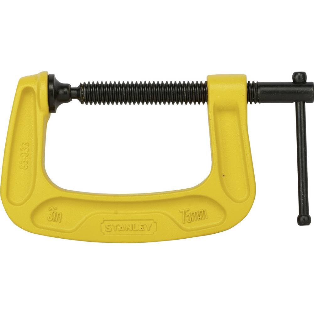 Stanley 0-83-033 - Mordaza en C MaxSteel 75 mm, profundidad 57 mm