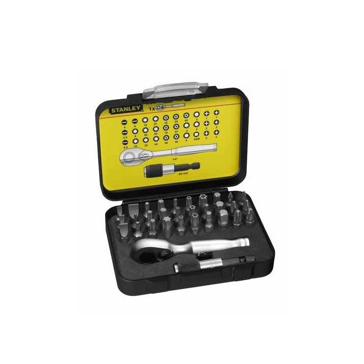 Stanley 1-13-904 - Juego puntas destornilladores + carraca 32 piezas - Ferrotecnia